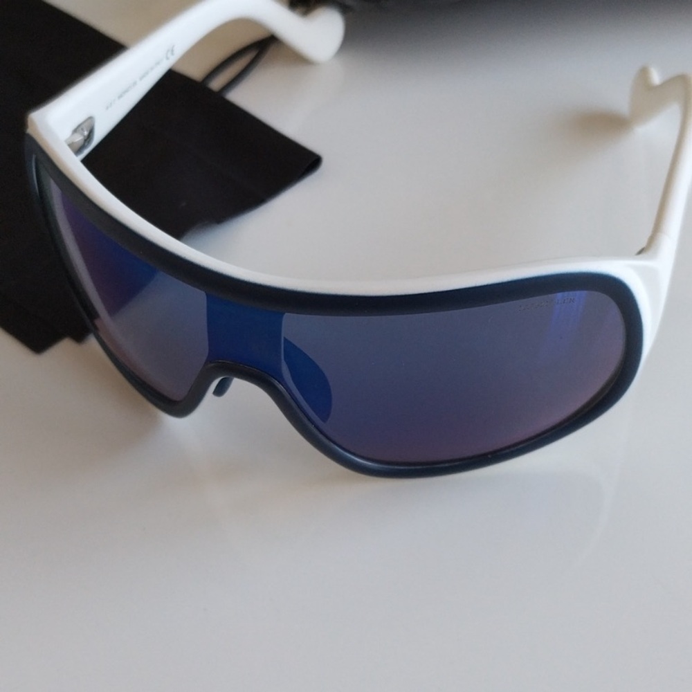 Moncler White Frame Blue Lens - SOLD OUT
